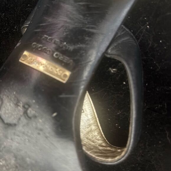 Dolce & gabbana dress shoes clear block heels vintage sandals strappy open toe - Picture 11 of 11